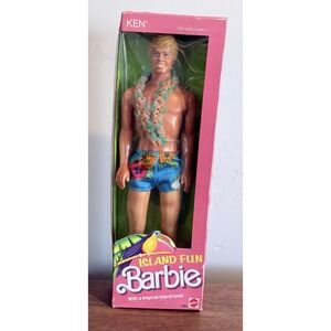 Barbie Island Fun Ken Doll Vintage 1987 Mattel #4060 NRFB